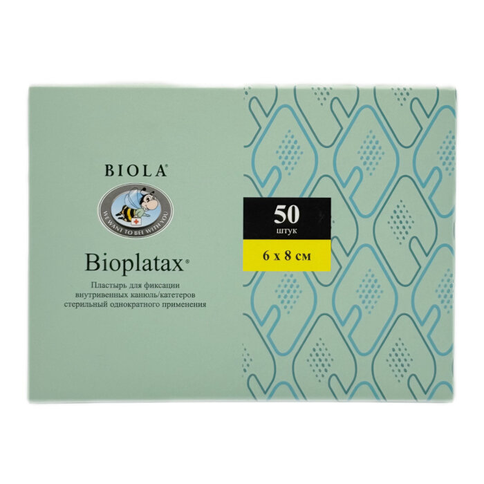 Пластырь для фиксации катетеров Bioject Bioplatax 6x8см