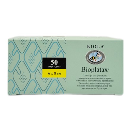 Пластырь для фиксации катетеров Bioject Bioplatax 6x8см