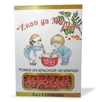 Макароны "Иван да Марья" рожки из красной чечевицы