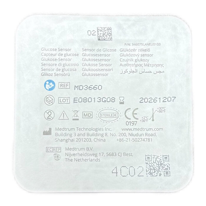 Сенсор мониторинга глюкозы MD3660 Medtrum Медтрум