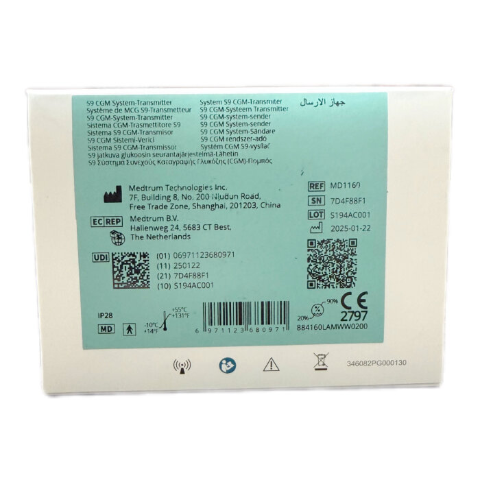 Трансмиттер для сенсора мониторинга глюкозы Medtrum Медтрум MD1160