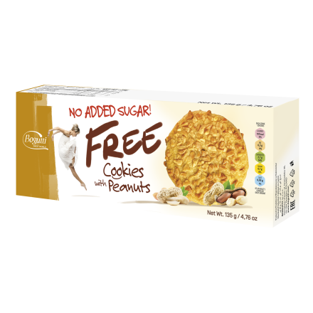 Печенье без сахара "Bogutti" с арахисом