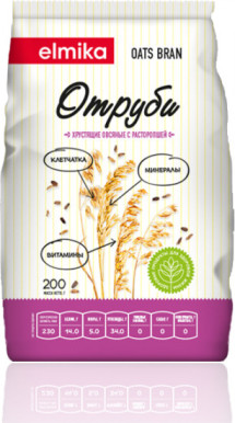 Отруби Elmika хрустящие овсяные с расторопшей 