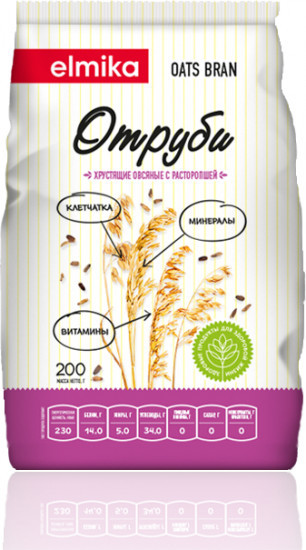 Отруби Elmika хрустящие овсяные с расторопшей 
