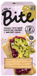 Хлебцы хрустящие "Кукурузно-Рисовые с морской солью" Байт Bite
