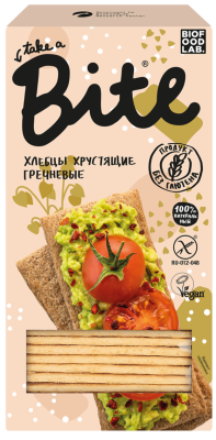 Хлебцы хрустящие " Гречневые" Байт Bite