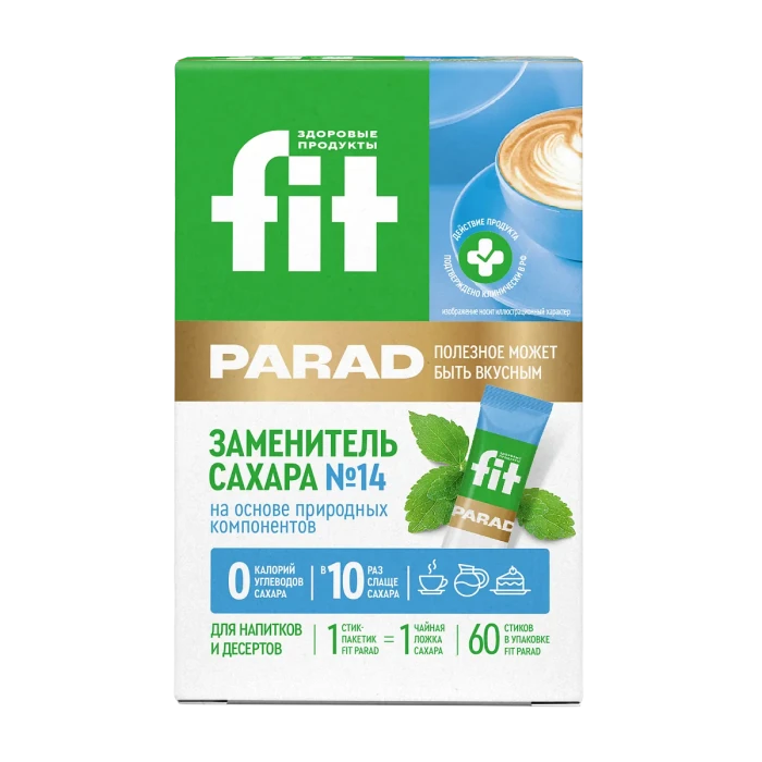 Заменитель сахара "Стевия" FitParad № 14, 60 штук