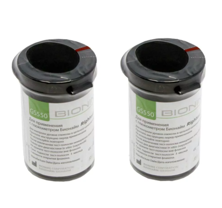 Тест-полоски Бионайм Bionime GS550 №50