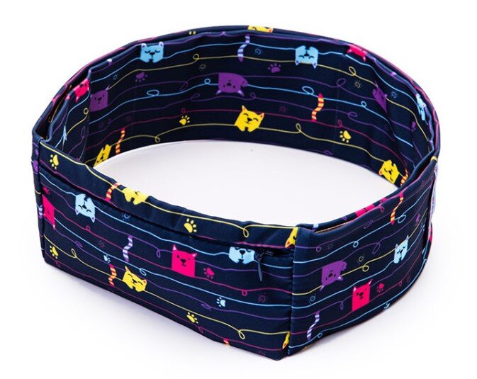 Пояс для ношения инсулиновой помпы Инсула с замочком Insula Lock - Котики