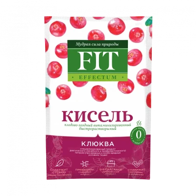 Кисель витаминизированный "Клюква" FitParad