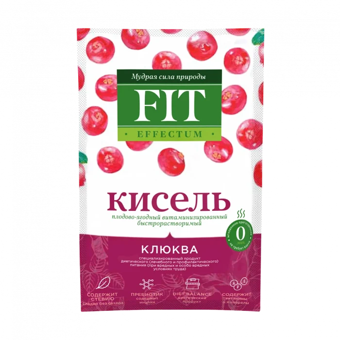 Кисель витаминизированный "Клюква" FitParad