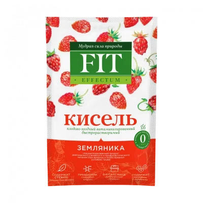 Кисель витаминизированный "Земляника" FitParad