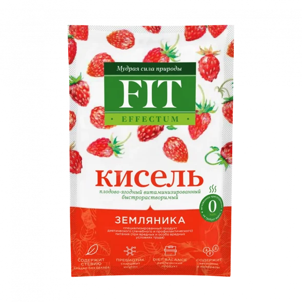 Кисель витаминизированный "Земляника" FitParad
