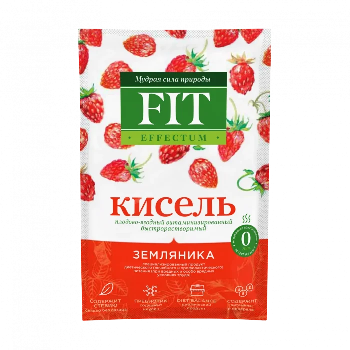 Кисель витаминизированный "Земляника" FitParad