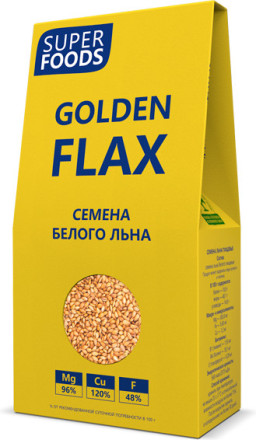 Семена белого льна "Super Foods" Golden Flax