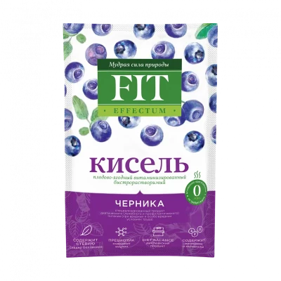 Кисель витаминизированный "Черника" FitParad
