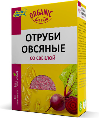 Отруби овсяные "Natural Oat Bran" со свеклой