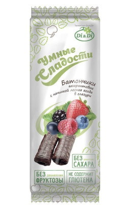 Батончики безглютеновые "Лесная ягода" Умные сладости/Di&amp;Di