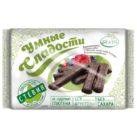 Батончики безглютеновые "Лесная ягода" Умные сладости/Di&Di