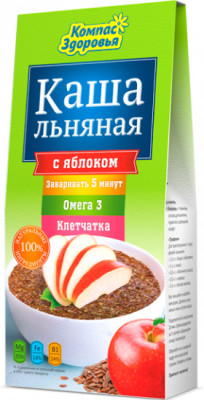 Каша льняная "Компас Здоровья" с яблоком