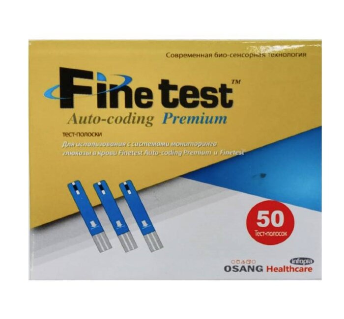Тест-полоски ОСАНГ Файнтест OSANG Finetest Auto-coding Premium №50
