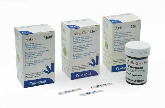 Тест-полоски глюкоза АБК Кеа Мульти ABK Care Multi №50