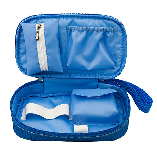 Сумка для глюкометра и диабет принадлежностей - Тревел/Travel - Голубой