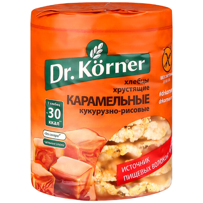 Хлебцы сладкие "Карамельные" Доктор Корнер/Dr.Korner