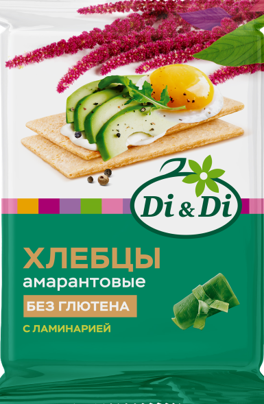 Хлебцы амарантовые "С ламинарией" Ди энд Ди/ Di&amp;Di