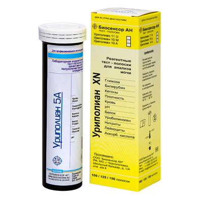 Тест-полоски визуальные Уриполиан 5А