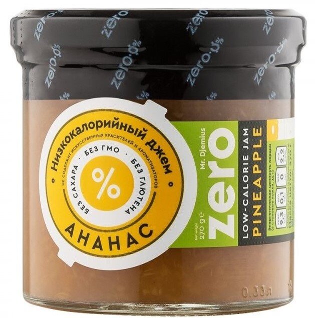 Низкокалорийный джем Djemius без сахара "Ананас" ZERO