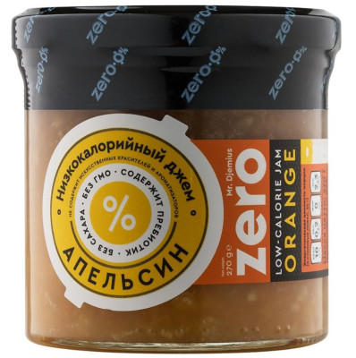 Низкокалорийный джем Djemius без сахара "Апельсин" ЗЕРО/ ZERO