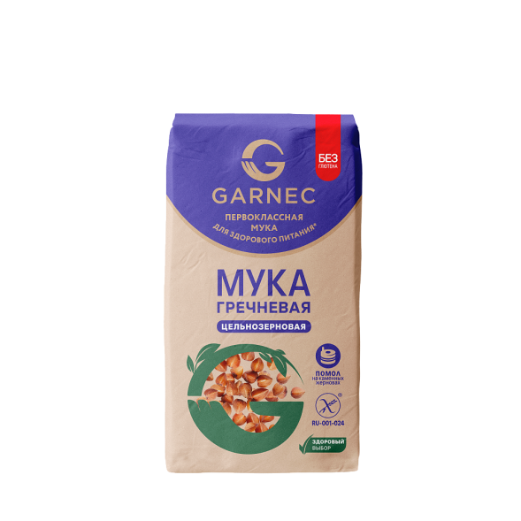 Мука гречневая без глютена Гарнец 