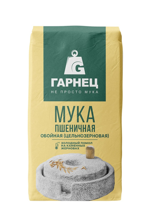 Мука пшеничная цельнозерновая Гарнец 