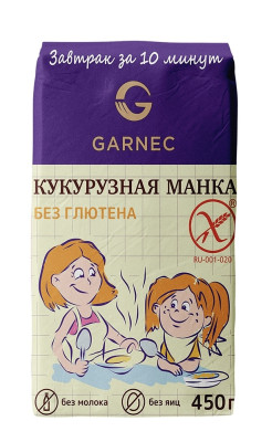 Кукурузная манка (каша) без глютена Гарнец 