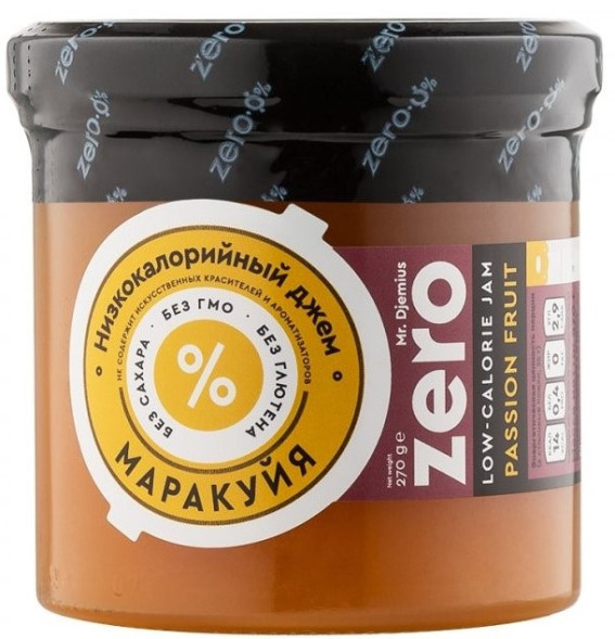Низкокалорийный джем Djemius без сахара "Маракуйя" ЗЕРО/ZERO