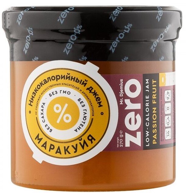 Низкокалорийный джем Djemius без сахара "Маракуйя" ЗЕРО/ZERO