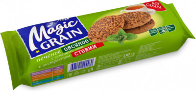 Печенье овсяное "Magic Grain" с семенами льна без сахара