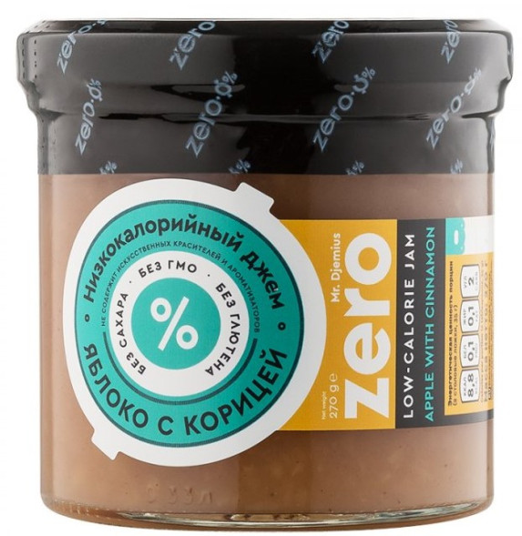 Низкокалорийный джем Djemius без сахара "Яблоко с корицей" ЗЕРО/ZERO
