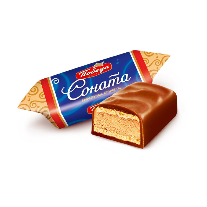 Конфеты вафельные "Соната" Победа вкуса без добавления сахара