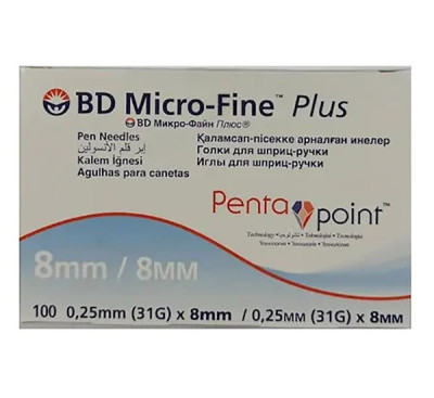 Иглы для шприц-ручки BD Micro-Fine Plus Penta Point  8 мм 30G №100