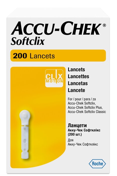 Ланцеты Акку-Чек Софткликс Accu-Chek Softclix №200