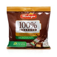 Конфеты вафельные в горьком шоколаде "Чаржед" 150 гр Победа вкуса 