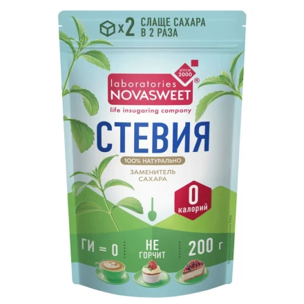 Стевия натуральный заменитель сахара Novasweet