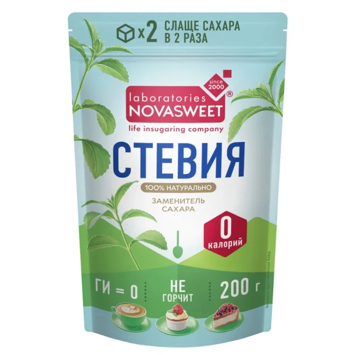 Стевия натуральный заменитель сахара Novasweet