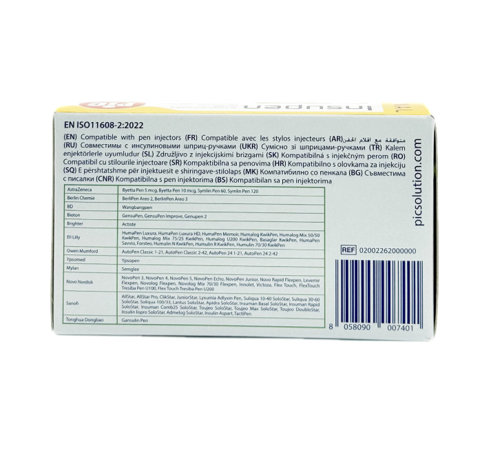 Иглы для шприц-ручки Инсупен Insupen 4 мм 32G №100