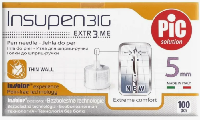 Иглы для шприц-ручки Инсупен Insupen 5 мм 31G №100