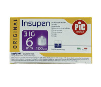 Шприц қаламына арналған инелер Insupen Insupen 6 мм 31G №100