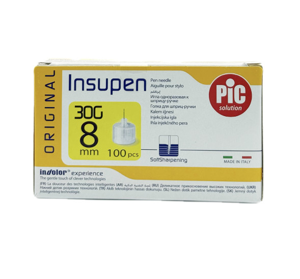 Иглы для шприц-ручки Инсупен Insupen 8 мм 30G №100