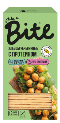 Хлебцы безглютеновые с протеином "Чечевичные" Байт Bite